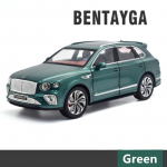 1:24 Bentayga linnamaasturi sulamist luksusautomudel, survevalu metallist m&auml;nguauto automudel K&otilde;rge simulatsiooniga mudel Heli ja valguse kollektsioon Lastele poistele kingitus must