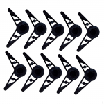 10 Pack of Adjustable Clips for Plant Stem Shaping in Gardens White