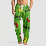 Meeste kootud moeprint taskuga vabaaja p&uuml;ksid pidžaamap&uuml;ksid L