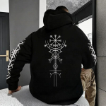 S&uuml;gis Talv Meeste Kapuutsiga Pusa Viikingi Ruunimustriga Higipusa Mugav Soe Vabaaja Jakk V&auml;ljas Kodu K&otilde;rge Kvaliteet Mood 6XL