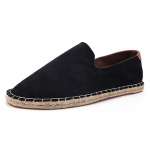 Vabaaja Jalatsid Populaarsed Espadrillid Meestele Klassikad Meeste Espadrillid 2024 Suvi Uued Meeste Tossud Retro Mokassiinid Suur Suurus 2024 38 must