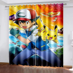 Anime Pikachu High Blackout Kardinad 2 tk 220x215 cm elutuba magamistuba kaunistus multifilmikujuline kohandatud kardinad 140x180cm