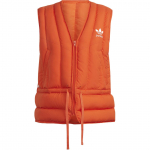 Adidas Originals Logotr&uuml;kiga V-kaelusega Lukuga Vest Meestele Vestid Oranž HM6750 S