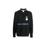 Nike Sloganiga Prinditud Poollukuga Dressipluus Meeste Topp Must DM5050-010 XS