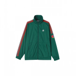 Adidas Originals Kolmeleheline P&uuml;stkrae Liibuv Jakk Meeste &Uuml;ler&otilde;ivad Tume-roheline GE0847 XS