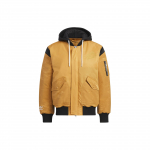 Adidas Originals X Feifei Ruan Co-Branded FW23 tr&uuml;kitud mustriga lukuga kapuutsiga jope meestele, nisupruun IX4233 L