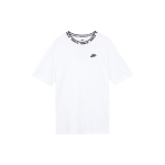 Nike Kootud Vabaaja Spordi &Uuml;mmarguse Kaelusega Pullover L&uuml;hikeste Varrukatega T-s&auml;rk Meeste Topid Valge FB7310-100 L