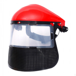 Comfortable to Wear Face with Semi-transparent And Mesh Visor, Protection for Chainsaws, sinine