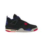 Air Jordan 4 Retro Rare Air - Valge kiri Meeste tossud Must Tulepunane S&uuml;gav Kuninglik Sinine FV5029-003 43 black