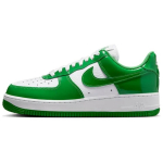 Nike Air Force 1 07 Kelly Green Lakknahast Naiste Tennised Valged FJ4801-300 36.5