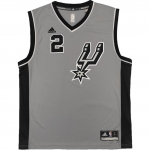 Adidas X NBA koost&ouml;&ouml; San Antonio Spurs Kawhi Leonard Mugav Stiilne Pehme Vabaaja Korvpallivest Meeste Peals&auml;rgid Tumehall 7818A-3HU-AEB1585 2XL
