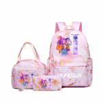 3 tk/kompl KPop Deemonik&uuml;ttide T&uuml;drukute Koolikott L&otilde;unakott Pinal &Otilde;pilase Multifilm Seljakott Bento Kotike Pliiatsikotid Koolitarbed Kingitus