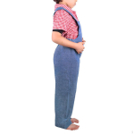 Kids Farmer Costume Pretend Play suit for Performance Party L pink