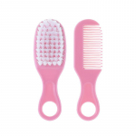 Baby Comb Beebi karvade eemaldamise harja massaaž vasts&uuml;ndinu vanni &scaron;ampoon pehme harja komplekt roosa