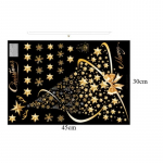 Loomingulised j&otilde;ulukleebised Suure kujundusega seinamaaling Atmosf&auml;&auml;ri sisekujundusega tapeet kingitus kuld