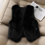 S&uuml;gis-Talvine kunstrebasesulgedest vest L&uuml;hike punane mantel naistele Magusad ja soojad topid 6XL must