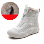 Johnature Fashion lumesaapad naiste segav&auml;rvilised pl&uuml;&uuml;sis lamedad jalan&otilde;ud vabaaja soojad mitmek&uuml;lgsed pehme tallaga l&uuml;hikesed saapad 40