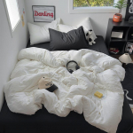 Pestud &uuml;hev&auml;rviline voodipesukomplekt, Linalaudlina, Padjap&uuml;&uuml;r, Tekikott, Neljaosaline komplekt, Kolmeosaline komplekt. 1.2m bed