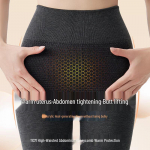 Tingmei Women's High-Waist Slimming Thermal Wool Leggings L