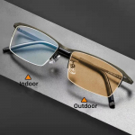 Trendikad meeste &auml;rilised fotokroomsed l&uuml;hin&auml;gelikkusega p&auml;ikeseprillid unisex mood Anti-sinine hele l&auml;hedal n&auml;gemise prillid miinus dioptriga prillid -6.0