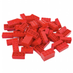 2x4 ehitusklotsid DIY Klassikalised loomingulised m&auml;nguasjad &Uuml;hilduvad suuremate kaubam&auml;rkidega 3001 Lahtised klotsid MOC m&auml;ngukomplekt Laste kingitus 100-300 t&uuml;kki 100pcs punane