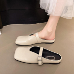 Kuulus Kaubam&auml;rk Kevad Retro &Uuml;hed Kingad Mugavad Kummist Tald Naiste Sandaalid Laiem Varbaosa Ballerina Slipperi Stiil 35 beež