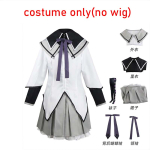 Anime Akemi Homura Cosplay Kost&uuml;&uuml;m V&otilde;itlusvorm Sukad Akemi Homura R&otilde;ivad M black