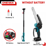 ONEVAN Harjadeta Elektriline Teleskoopvars Kettsaag K&otilde;rgete Oksade Saag &Otilde;litaja Aiat&ouml;&ouml;riist L&otilde;ikur Pruning J&otilde;ut&ouml;&ouml;riist Without Battery
