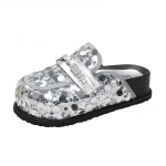 Moodsad Bling platvormmules-papud Naiste lamedad sandaalid Vabaaja mokassiinid Kingad Naine 2025 Trend Mugavus Elegantne Kleit Suvised slaidid Mujer 35 h&otilde;be