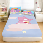 &Uuml;hisbr&auml;ndiga koomiksianime Care Bears L&otilde;&otilde;tsaga lina Voodipesukomplekt Voodikate Tr&uuml;kitud Sobib lastele ja t&auml;iskasvanutele 2/3 tk 90x190x25cm