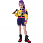 Kpop Rumi Zoey Mira Peot&uuml;drukud Deemoni Kost&uuml;&uuml;m Jahimehed Cosplay Riietus Jakk Top P&uuml;ksid Laste Halloweeni Kost&uuml;&uuml;mid Laulja Cosplay 110