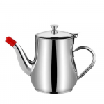 Stainless Steel Oil Filter 18 oz Oiler with Fine Mesh Filter and Dust-Proof Cap for Kitchen Storage and Grease Container