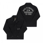 DeuS Ex Machina Tommy Poplin Surf &Uuml;le Meeste S S&auml;rk Dmp255118 Blk DMP255118 BLK (S)