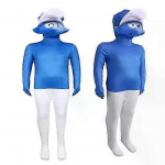 Smurfid Cosplay Kost&uuml;&uuml;m Kombinesoon Robot Maskiga Uue Raamatu p&auml;evad 120