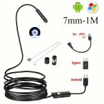 5,5 7 mm Android Endoscope 3 in 1 USB/Micro USB/ Type-C borescope kontrollkaamera Veekindel nutitelefoni jaoks