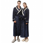 Unisex talvine pikendatud Coralline pl&uuml;&uuml;sr&auml;tt hommikumantel pikkade varrukatega hommikumantel XXXL tumesinine v&auml;rv