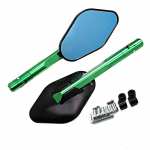 For KAWASAKI z750 NINJA250 HONDA R1 R6 FZ6 SUZUKI YAMAHA CNC ALUMINUM custom motorcycle rearview Side mirrors 8mm 10mm roheline