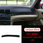 BMW 3-seeria E46 jaoks 1998-2005 Real Carbon Fiber Co-Pilot Center juhtriba trimmimine salongi lisatarvikud auto salong A