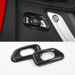 for Jeep Wrangler JK 11-17 Door Lock Switch Button Cover Trim Bezel Carbon Fiber