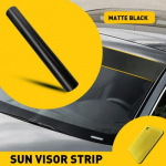 Universal Windshield Banner Matte Vinyl Black Decal Strip Sun matte black 10*60