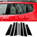 Autoakna kesksamba kattekleebise liist Jeep Renegade 2016 2017 2018  2022 2023 v&auml;liosa tarvikud Black 8PCS
