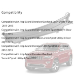 Tuuleklaasipuhasti kattepaneel &Uuml;hilduv Jeep Grand Cherokee 20112015 Sisestuspaneeli iluv&otilde;re &Uuml;lemine deflektor esipuhastajale United States