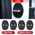 For Volkswagen e-up! 2015- Car Door Shock Absorber Door Lock Protector Silicone Auto Door Lock Latches Cover Accessories 4 PCS
