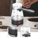 Electric Turkish Coffee Pot Tea Kettle Anti Scald Easy to Clean Multipurpose Warmer Detachable