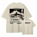 Vintage Y2k L&uuml;hikeste Varrukatega Anime Bleach Zaraki Kenpachi Prindiga T-s&auml;rgid Manga Vintage Pesitud &Uuml;lesuuruses T-s&auml;rk Puuvillased R&otilde;ivad Unisex S