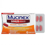 Mucinex, Sinus-Max, r&otilde;hu leevendamine, valu ja k&ouml;ha, vanusele 12+, 20 tabletti