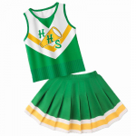 Stranger Things 4 T&uuml;drukute Cheerleading Kaheosaline Kleit Topp Volditud Seelik Esitluskleit 110cm