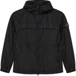 Stone Island Taaskasutatud T&auml;idisega Kapuutsiga Jakk Must Meeste &Uuml;ler&otilde;ivad 801540922-V0029 S
