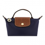 Longchamp Le Pliage 17 L&uuml;hikese k&auml;epidemega l&otilde;uendist meigikott Mini k&auml;eshoitav kandekott Naiste kotid Tumesinine 34175089556 Marine Blue