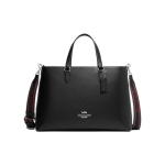 Coach Logan 38 T&otilde;mblukuga Kivist Nahast &Otilde;la-Crossbody T&otilde;stekott Suur Naiste kotid Must CH251-SVA47 Basic Set (Bag+Dust Bag) black